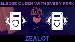 Sledge Queen killed melee with EVERY PERK Zealot 120  Decaying Winter [upl. by Leirej]