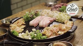 Chef Jonghwi Lim at Jongro BBQ 종로상회  Korean Spicy Pork  제육볶음 [upl. by Christopher697]