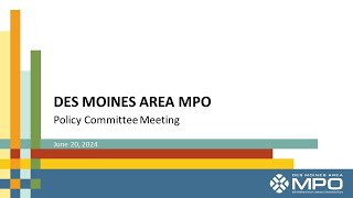 MPO Policy Committee June 2024 [upl. by Mylo755]