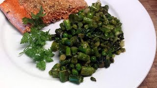 Pan Sautéed Asparagus Peas  Asparapeas Recipe [upl. by Nyloj486]