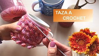 FUNDA o PROTECTOR de TAZAS a CROCHET  TUTORIAL [upl. by Norak]