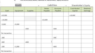 Accounting Process Step 1 Transaction Analysis  WorldWide Webster [upl. by Fairlie]