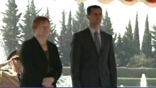 Tarja Halonen ja Bashar alAssad [upl. by Tlevesoor]