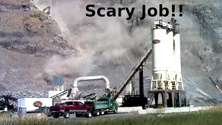 Crazy Excavator Working Edge Of Cliff Dangerous Scary Jobs [upl. by Elbertine]