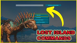 Ark Lost Island Commands  Spawn in the New Dinos [upl. by Ahsratal472]