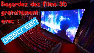 Test VR  Bigscreen Quest 3 Pour regarder des films en 3D gratuitement et légalement [upl. by Roxi994]