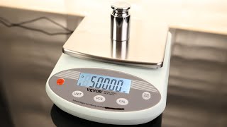 VEVOR Lab Scale 3000g x 001g Accuracy High Precision Analytical Balance 13 Units Conversion [upl. by Nelubez]