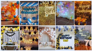 how to decorate birthday party at home  balloon decoration ideas for birthday party 🎈🎉 [upl. by Emmer]