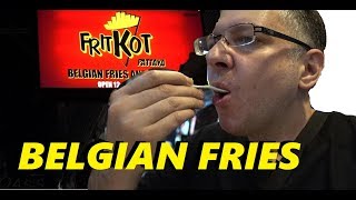 Tasting Belgian fries frites in the fritkot Pattaya Soi Lengkee  Daily vlog [upl. by Notnroht]