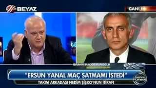 Hacıosmanoğlu  Ahmet Çakar tartışması  Beyaz Futbol 10 Kasım 2014 [upl. by Pessa683]