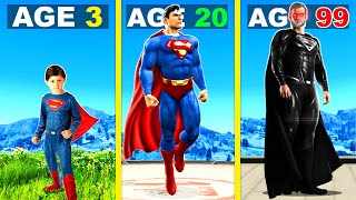 Surviving 99 YEARS As SUPERMAN In GTA 5 [upl. by Ahsocin]