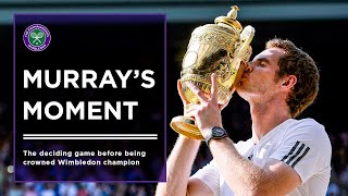 Andy Murrays Final Game vs Novak Djokovic Before Being Crowned Wimbledon Champion 🏆 [upl. by Rehtse654]