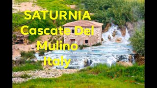 Italy Saturnia Cascate Del Mulino local reality and first impression through a tourists experience [upl. by Newman]