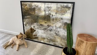 DIY Distressed  Antique Mirror [upl. by Etnoval]