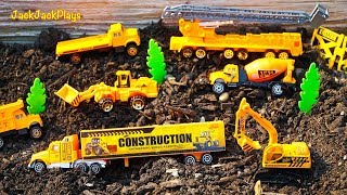 Toy Construction Trucks Playing with Diggers amp Toy Trucks  JackJackPlays [upl. by Oniratac]