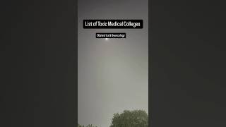 Toxic Medical College List  Obgy medlife shorts DrGarimaInsights [upl. by Romy]