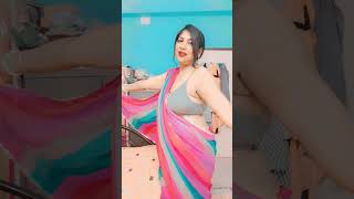 pink saree fashion looks makeup 💄Pakhilifes [upl. by Duston]