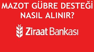 Ziraat Bankası Çiftçi Mazot Gübre Desteği Nasıl Alınır [upl. by Ananna]