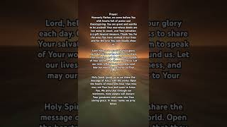 A Prayer for Boldness and Proclaiming God’s Glory [upl. by Entirb]