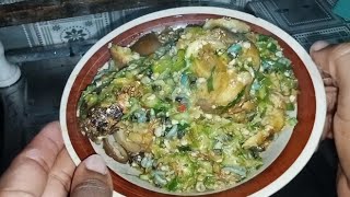 simple way I love making okra soup at home cook With Me Delicious okoro soup [upl. by Kcuhc]