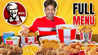 I Ate FULL KFC MENU 5000 Calories 😱 [upl. by Fleisig710]