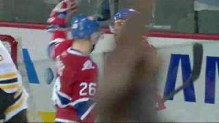 Mike Cammalleri Hat Trick vs Bruins 1242009 [upl. by Eniawtna104]