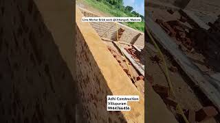 Lime mortar brick work madurai new trending shorts viralvideo instagram adhi 9944766456 [upl. by Nalyt]