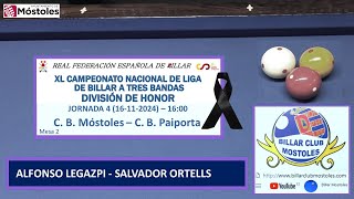 ALFONSO LEGAZPI  SALVADOR ORTELLS LIGA ESPAÑA DIV HONOR 2425 J4 16112024 1600 M2 [upl. by Pool]