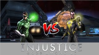 Injustice Gods Among Us  Green Lantern Vs Sinestro Medium [upl. by Ahtelat]