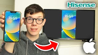 How To Screen Mirror iPhone To Hisense TV  Full Guide [upl. by Aynosal]