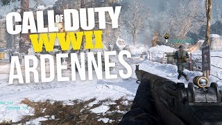 Call of Duty WW2 Multiplayer Beta Gameplay  ARDENNES Hardpoint Exclusive [upl. by Powers]