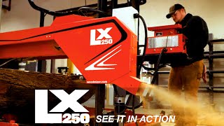 LX250 Wide Slab Sawmill in Action  WoodMizer [upl. by Price]