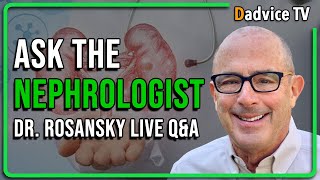 Live QampA Ask Dr Rosansky About Chronic Kidney Disease  Your Kidney Questions Answered [upl. by Guildroy]