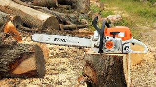 How To  Replace The Bar And Chain On A Stihl Chainsaw [upl. by Hayarahs]