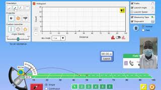 Projectile Data Simulation  Science Experiment [upl. by Vedette976]