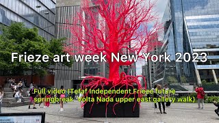 NewYork Frieze art week 2023 full videoTEFAFNada Volta future Independent and so on ARTNYC [upl. by Elbon]