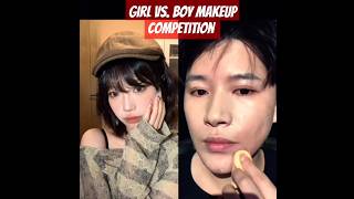 Girl vs boy makeup transformations challenge boy makeup viral short [upl. by Margie]