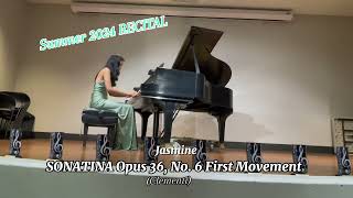 SONATINA in D Major Clementi cover Jasmine [upl. by Leola248]