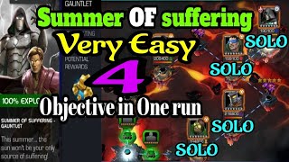 Mcoc Summer of suffering final part 4 objective in one run [upl. by Ahsemak]