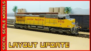 Layout Update  New Athearn Locomotive  UP Dash 944CW 9710 [upl. by Kent]