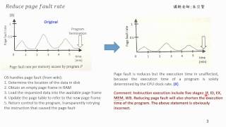 Reduce page fault rate 103 交大資工  朱宗賢老師 [upl. by Bambi314]