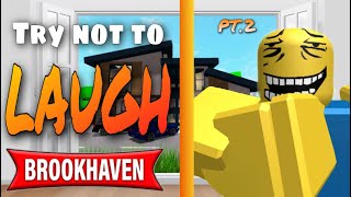 Try not to laugh  Brookhaven funny moments 😂 2 [upl. by Ennavoj]