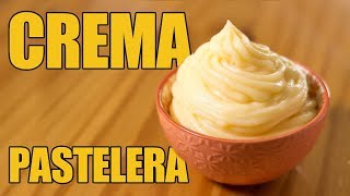 Cómo hacer CREMA PASTELERA  3 pasos [upl. by Syhr]