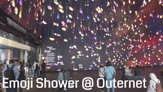 Emoji shower at Outernet [upl. by Colet362]