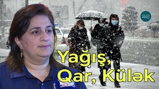 Gülşad Məmmədovanın açıqlaması Yağış qar yağacaq külək güclənəcək  171124 [upl. by Wauters]