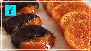 NARANJA CONFITADA CASERA  NARANJA CONFITADA CON CHOCOLATE🍊🍫 [upl. by Zavala944]