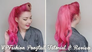 VPFashion Wrap Around Ponytail Tutorial amp Review  Diablo Rose [upl. by Leahcimluap]