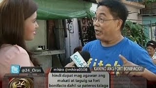 24 Oras 24Oras Sa Taguig nga ba o sa Makati ang fort bonifacio [upl. by Phipps]