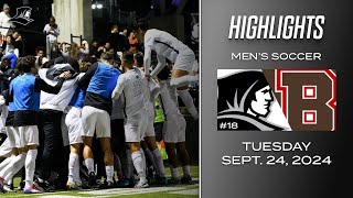 18 Mens Soccer Highlights vs Brown 092424 [upl. by Marron]