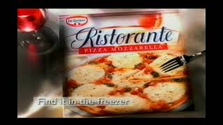 DrOetker Ristorante Pizza TV Advert  2003 [upl. by Aizitel]